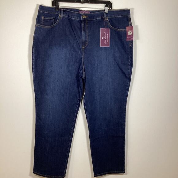 Gloria Vanderbilt Amanda Tapered Leg Jeans 22W Classic Rise Slimming NWT Stretch - Picture 10 of 10